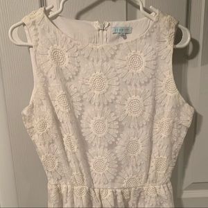 White Francesca’s Collection Floral Dress